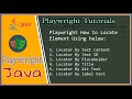 #tutorials 18 || Playwright Java || How create locator for playwright -- Part 1