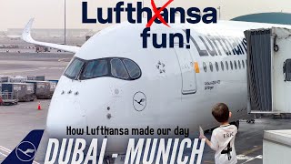 The Lufthansa A350-900 : A flight to remember! | Dubai to Munich | Lufthansa Economy Trip Report