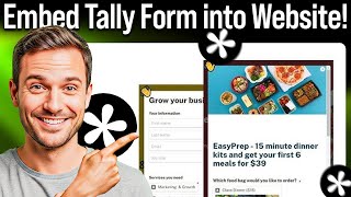 How to Embed a Form Into Your Website using Tally Form (Step-by-Step)