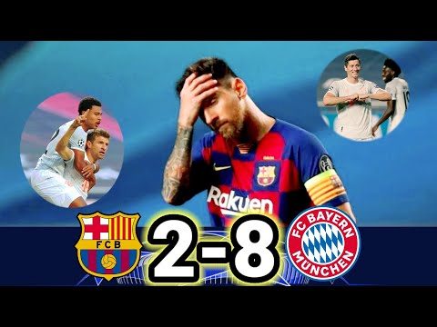 Barcelona 2-8 Bayern Munich\Extended Highlights & Goal\UCL 2020 - YouTube