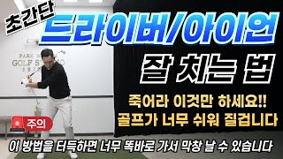 [골프레슨] 초 간단 드라이버 \u0026 아이언 잘 치는 법 \u0026 이제 골프가 너무 쉬워질 겁니다 \u0026 이것만 죽어라 하세요~안되면 제가 책임집니다