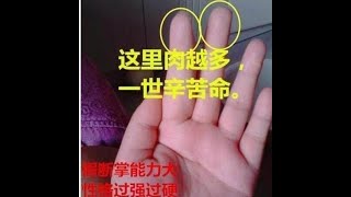 这里肉越多，一世辛苦命，必定婚情不稳，是非多，家无宁日！