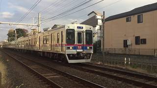 A15運用代走8連【京成電鉄3500形】3532-3531＋3504編成＋3518-3517京成津田沼～谷津駅間通過