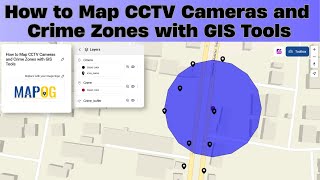 How to Map CCTV & Crime Zones Using GIS#mapog #gismapping #smartmapping #cctv #technology #tech #gis