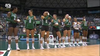 Hawaii Wahine Volleyball, Hawai'i vs UCLA, pre-game and game, Sept 11, 2023