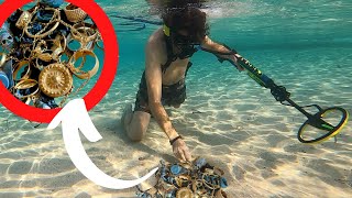 Metal Detecting Underwater for Gold while Scuba Diving (Found Rings & Diamonds!)