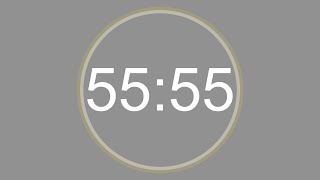 55:55 MINUTES - 4K - COUNTDOWN IN REVERSE - SECOND TIMER -