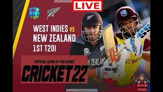🔴West Indies vs New Zealand - 1ST T20I - Live |WI VS NZ|Cricket 22 - Later Hundred - Devesh Tandel