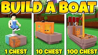 1 CHEST 10 CHEST 100 CHEST CHALLENGE *Yellow Chest* Build a Boat