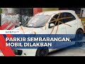 Viral di Medsos, Mobil Dilakban Gara-Gara Parkir Sembarangan di Jakarta Utara