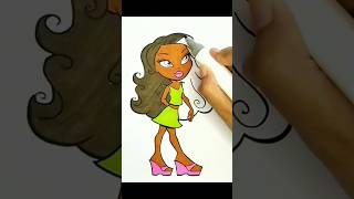 Bratz Doll Fun Coloring #coloring #bratz #shorts