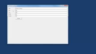 Lua GUI exercise: Window settings