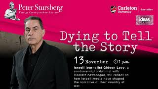 Day 2 - Stursberg Lecture with Gideon Levy - November 13, 2024