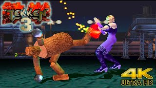 Tekken 3 Mokujin Arcade Mode Gameplay Walkthrough GAME [4K 60FPS]