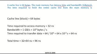 CO48i - Solved example 5 | Cache | GATE