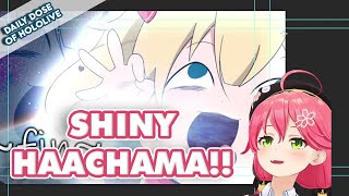 Miko can't stop laughing when making Haachama thumbnail