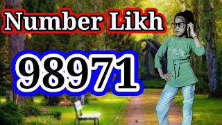 Number Likh Song | Tonny Kakkar | Dance Video | Number Likh 98971 | Kumari Anchal Gupta |