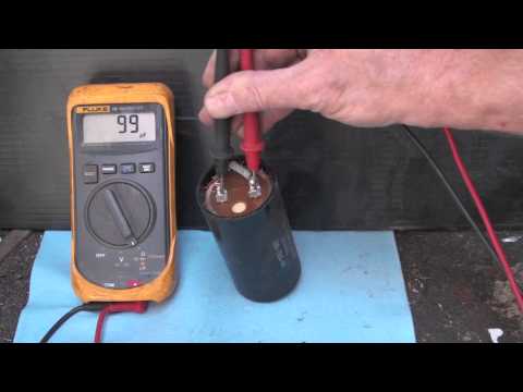 Testing the start capacitor Testing the start capacitor
