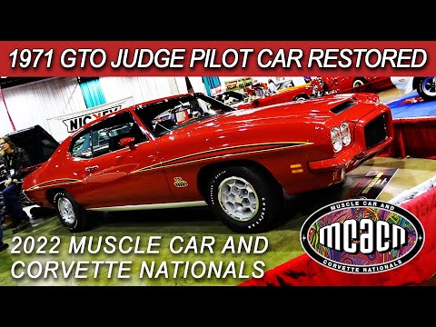 Restored 1971 Pontiac GTO Judge 455 4-Speed Pilot Car at MCACN Muscle Car Of The Week