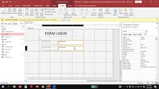 MEMBUAT FORM LOGIN DI MS ACCES