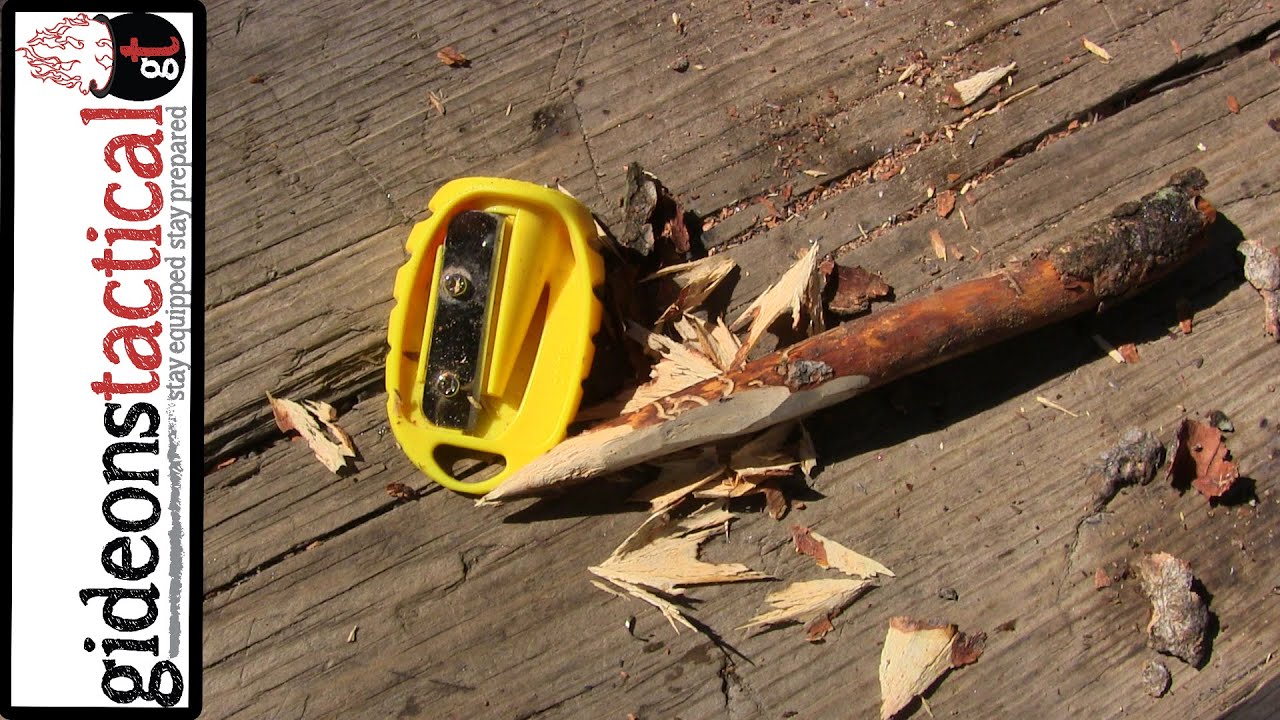 Survival Pencil Sharpener Youtube