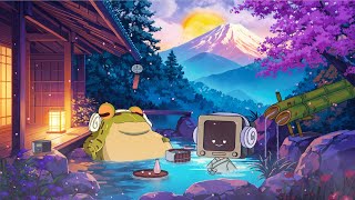 Relaxing peaceful Onsen - calm your anxiety, relaxing music [chill lo-fi hip hop