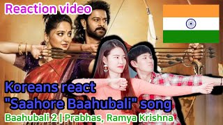 Koreans react Tollywood song_Baahubali 2_reaction video