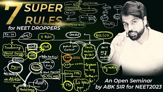 7 Super Rules for NEET Droppers | A Open Seminar by ABK SIR #neet2025 #abksir