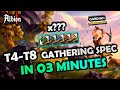 FASTEST WAY TO GATHERING SPEC (T4-T8): Costs and Amount of tomes used | Gordinh - ALBION ONLINE