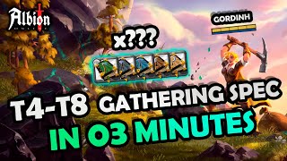 FASTEST WAY TO GATHERING SPEC (T4-T8): Costs and Amount of tomes used | Gordinh - ALBION ONLINE