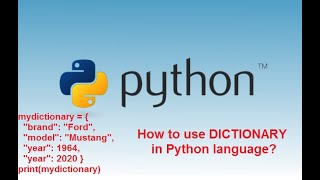 #6 Python Tutorial for Beginners | How to use Dictionary in Python Programming !