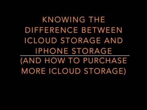 Knowing the difference between icloud storage and iphone storage and how to purchase more icloud sto Knowing the difference between icloud storage and iphone storage and how to purchase more icloud sto