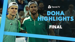 Mensik vs Khachanov For The Falcon Trophy 🏆| Doha 2024 Final Highlights