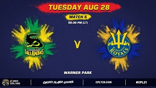 LIVE | Jamaica Tallawahs vs Barbados Royals | CPL 2021
