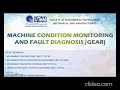 Machine Condition Monitoring and Fault Diagnosis (gear)