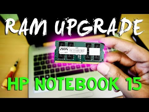 How To Upgrade / Install RAM in HP Notebook 15 series Laptop (HP 15-ay008tx)