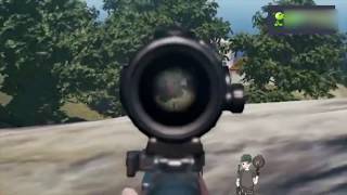 绝地求生{PUBG}:神一般的运气，狙击全是随缘！M24，600米一枪爆头！