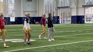 CJ Carr practice reps from 12.28.24