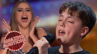 SIMON COWELL Can't Get Over This Astounding 12 Year Old Singer on AGT 2023!