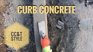 How to pour/make concrete curb, the best in Indiana, CC\u0026T style