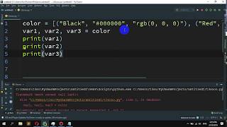 How to Split a list into different variables in Python