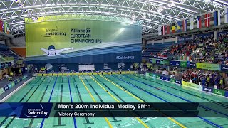 Men's 200m Individual Medley SM11 Medal Ceremony | Dublin 2018