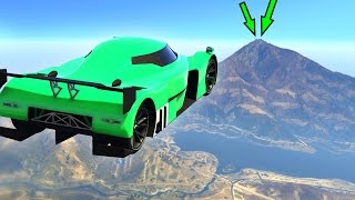FLY 30 MILES WITH A CAR! (GTA 5 Funny Moments)