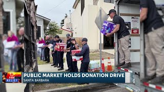 Santa Barbara area residents donate more than 7,000 pounds of fire relief aid to LA