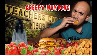 SOLO MUKBANG SA TEACHERS CAMP | STRAWBERRY | CHEESE BURGEGER | CHICHARON