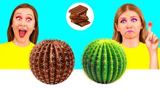 Real Food vs Chocolate Food Challenge | Funny Food Challenges by 4Teen