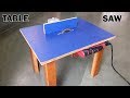 How to Make a Table Saw at Home - Drill powered