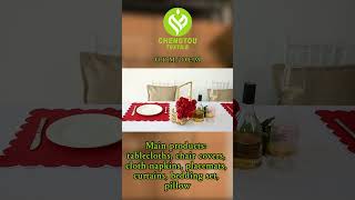 Daily home textile product recommendations, scalloped edge Napkins.#hometextile #placemat #napkin