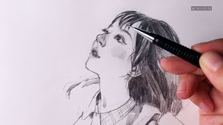 Daily drawing_(연필그림/드로잉/인물화/pencil drawing/portrait)