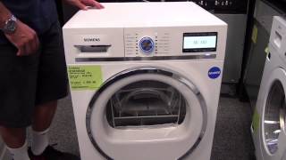 Siemens Tumble A Rated Condenser Dryer Video Model WT48Y801GB Serial 619178